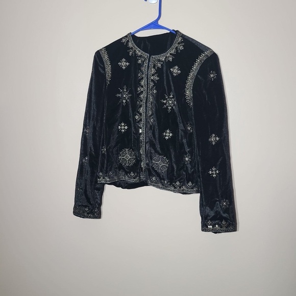 Sequins velvet cardigan - Picture 3 of 9